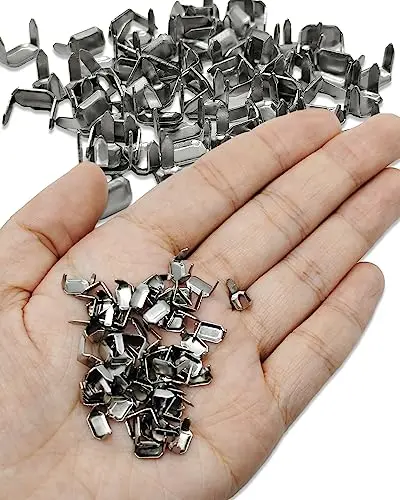 Hot Sale 8mm Staple Leather Belt Loops Fastener Holder Clip Keeper For DIY Leathercraft connector