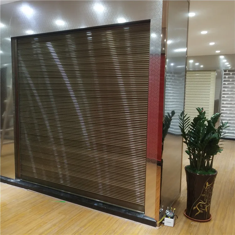 
Security Waterproof Windproof Vertical Hurricane Impact Fire Rated Auto Electric Roller Shutters 