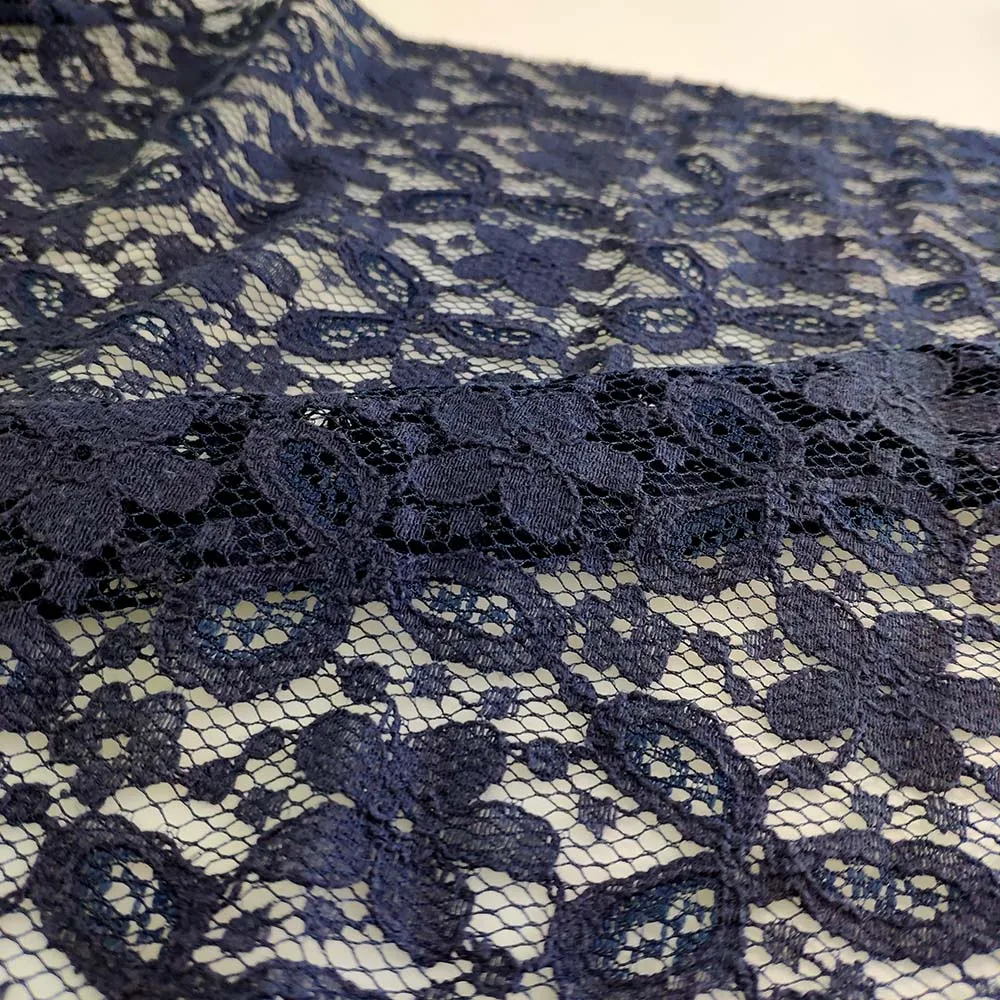 2020 fashion knitting white cotton blouse lace fabric for new dress