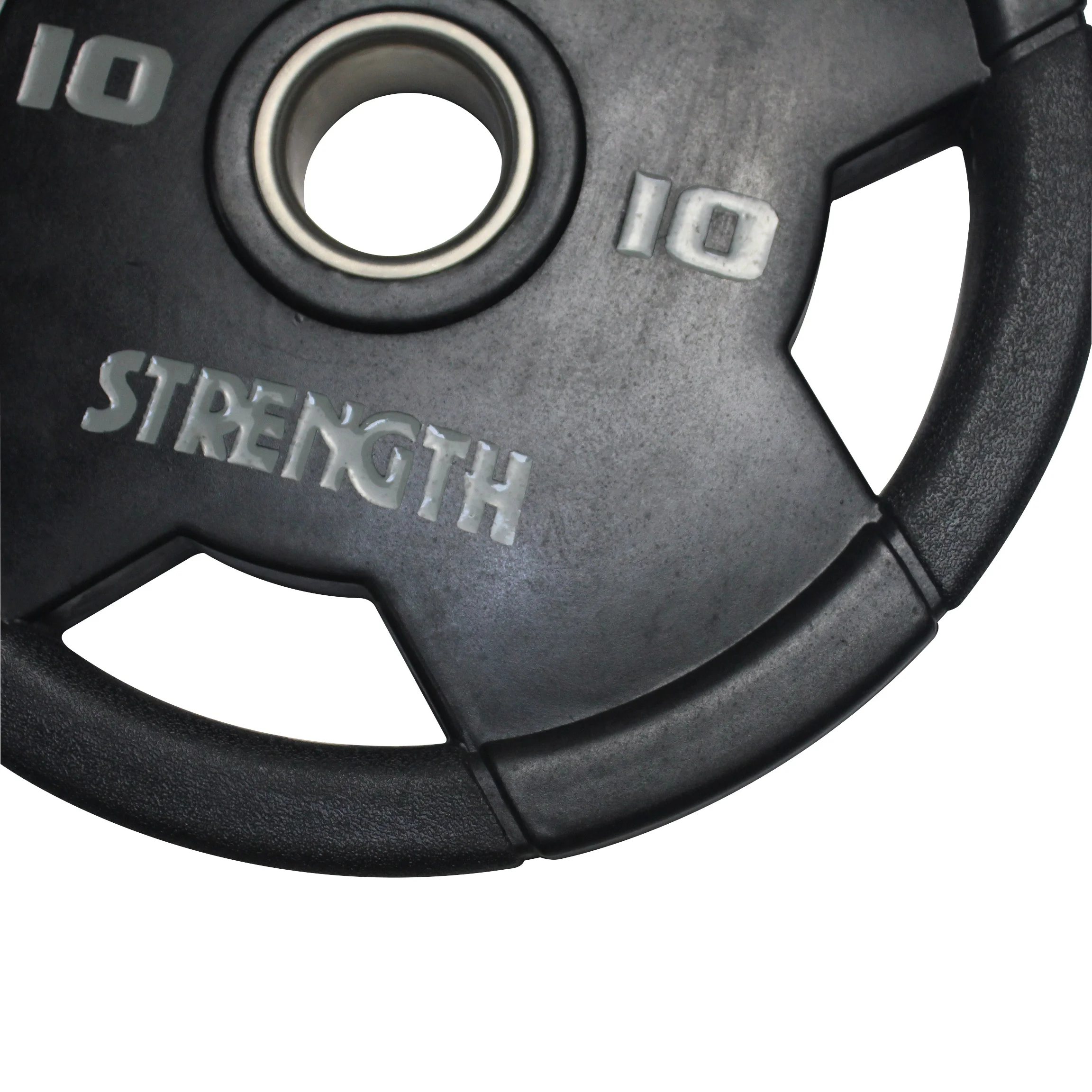 Weightlifting Fitness Workout Weight Plates For Gym Cast Iron Tri Grip Bumper Barbell Rubber Barbell Piece
