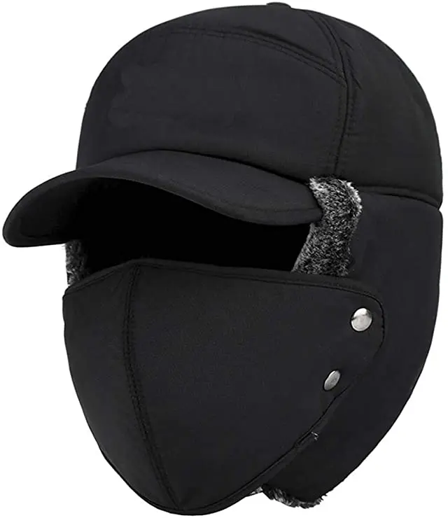 Уличная теплая шапка в Корейском стиле с защитой от холода, утолщенная ветрозащитная шапка Lei Feng, зимняя теплая шапка