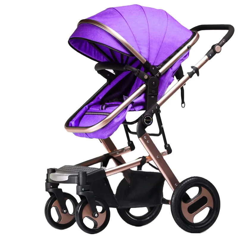 Customized baby stroller green pink grey easy open portable  safe stroller