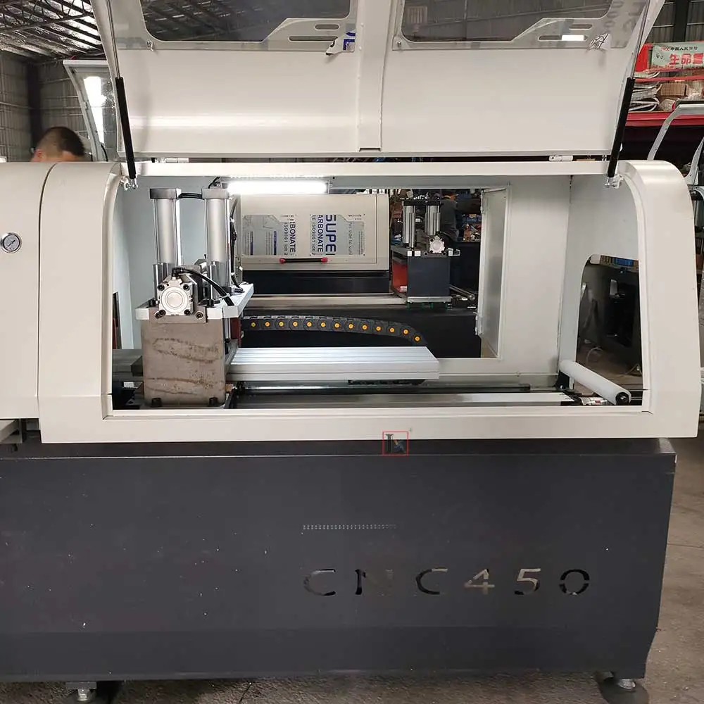 455CNC automatic servo motor Aluminum Profile Cutting Machine