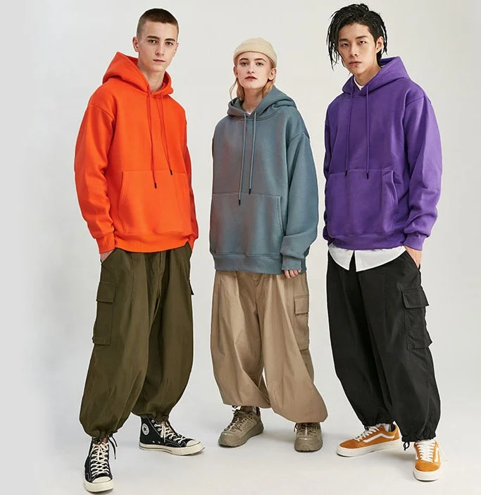 
2021 Custom design your own wholesale plain men fleece hoodies 