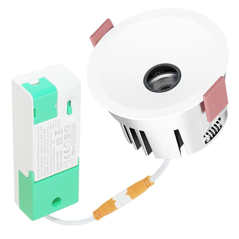 Crossing Light output lens 5W/7W/10W Dimmable LED Downlights 3CCT Cross light Anti-Glare for Commercial Projects