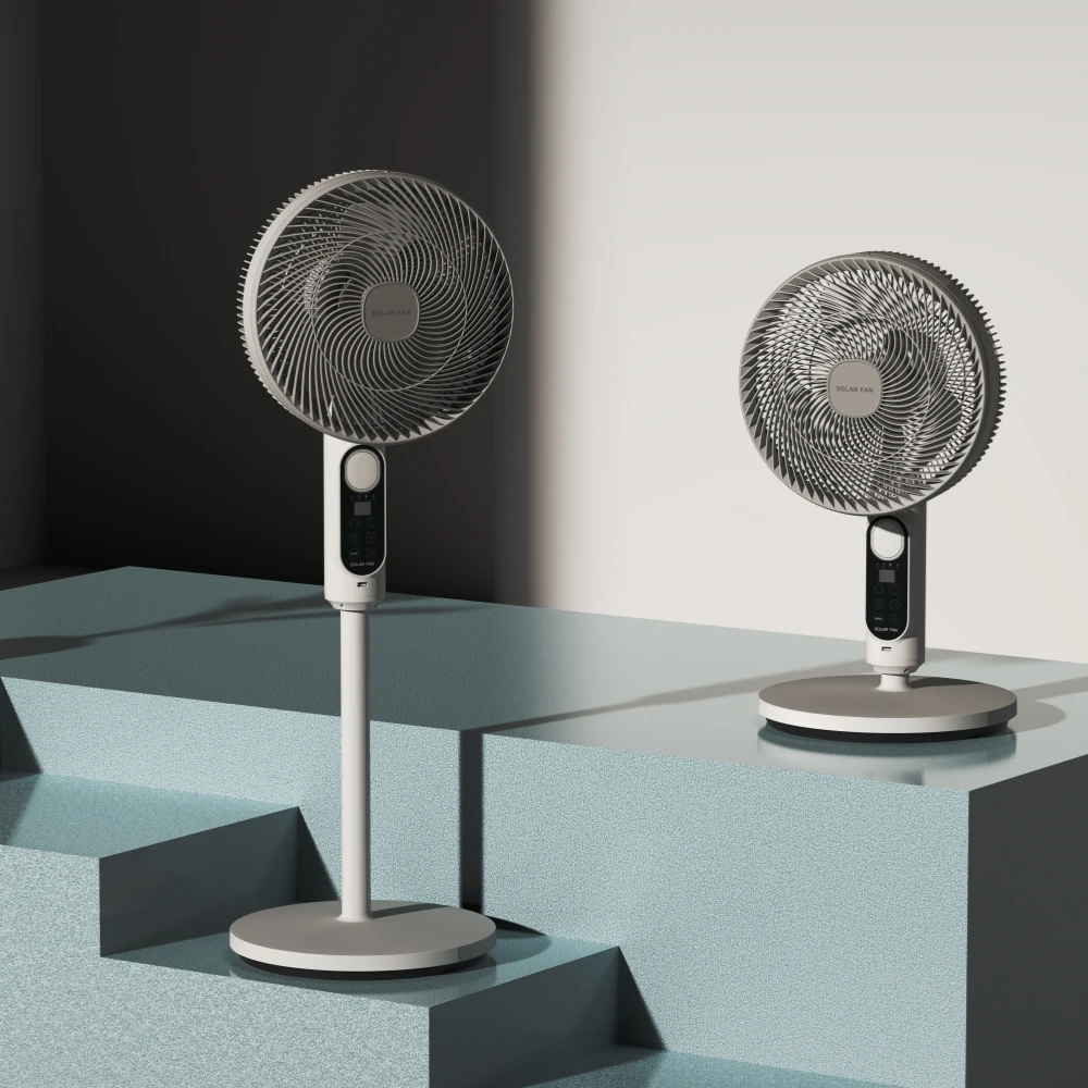 Solar Fan With Solar Panel DC Solar Air Circulation Fan Lithium Battery Solar Fans