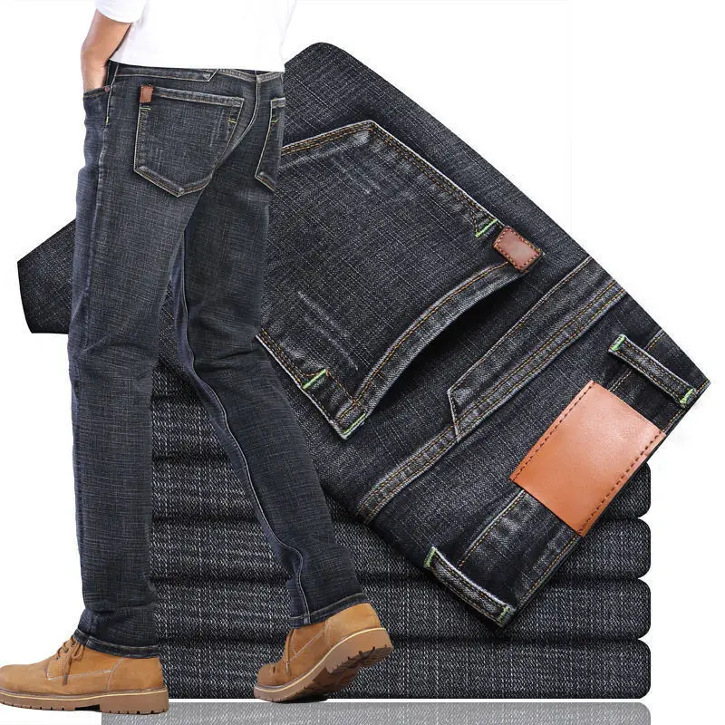 Business Ready Factory Wholesale Straight Tube Jeans Mens Casual Stretch Fashion jeans