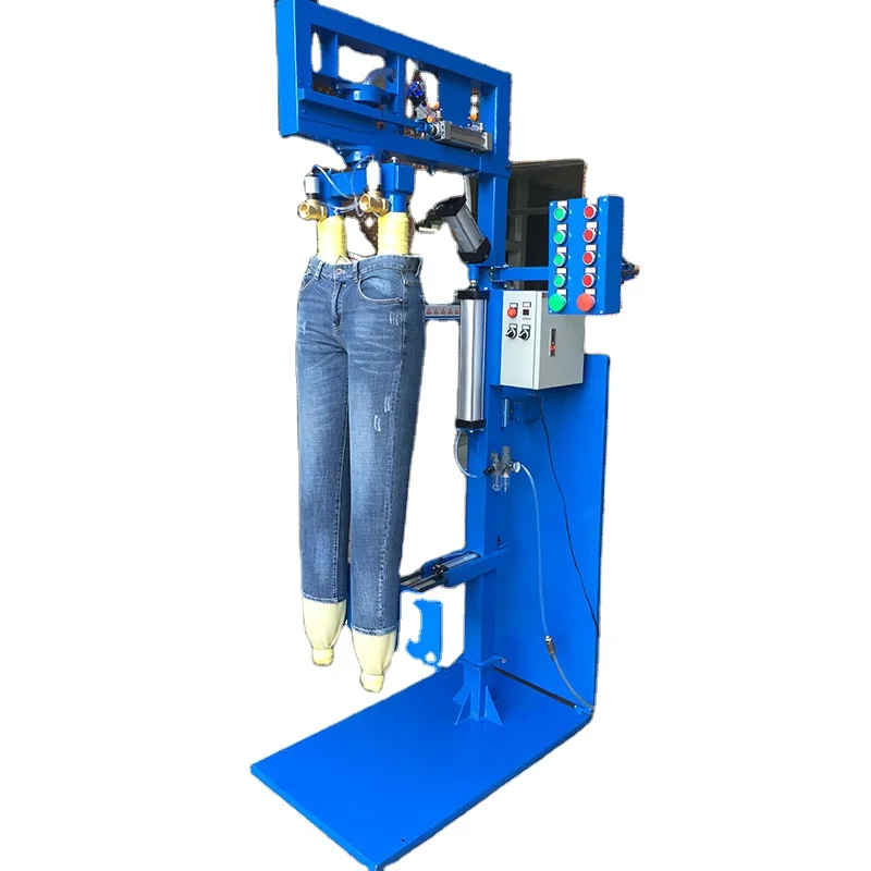 Автоматическая Вертикальная и наклонная горизонтальная Интегрированная машина для соскабливания резиновых ножек джинсов
