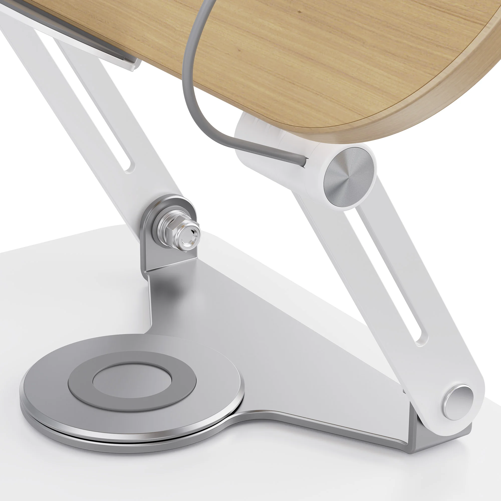 Factory hot sales Foldable Adjustable Book Stand With Fixing Clips For Recipes Textbooks Portable Sturdy wooden book stand