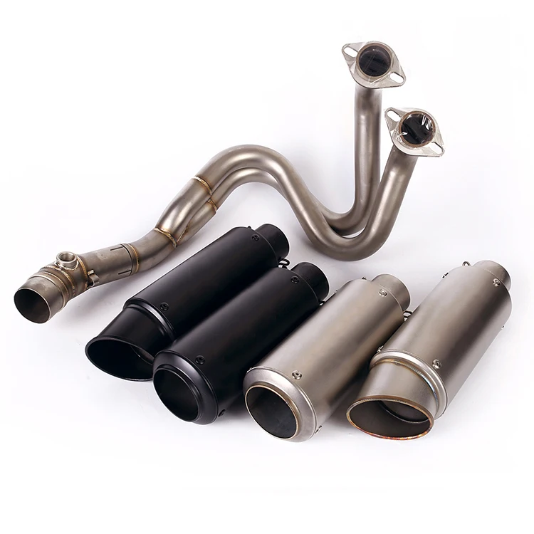 Versys 650 Motorcycle Exhaust Pipe For ER6 ER6N Full Exhaust System ER6F Slip On Muffler Silencer 2012-2018