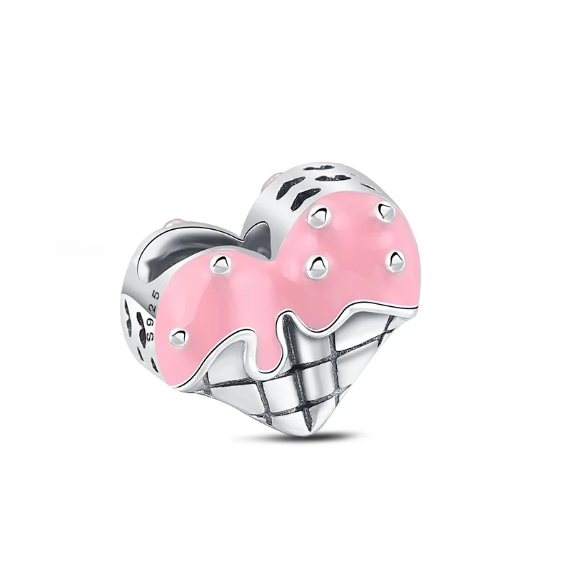 Hot Fit Brand Bracelets Insect Charms Pendant S925 Sterling silver Clown Ice cream Carousel Charms Beads For Women DIY Jewelry