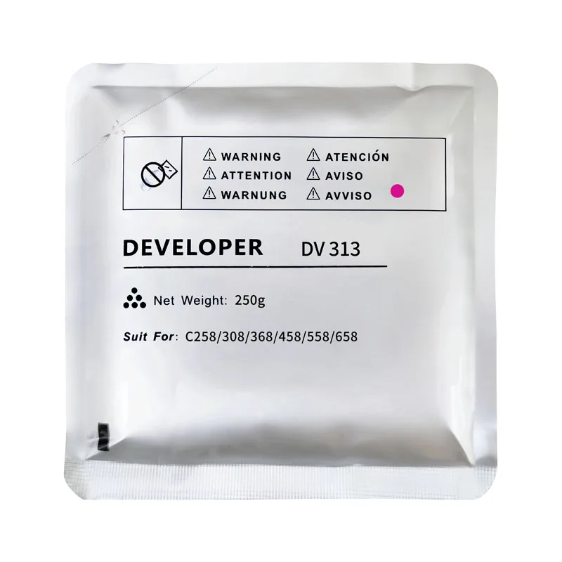 Compatible DV313 For Konica Minolta bizhub c360 c224 c284 c364 c454 c554 c258 c308 c368 copier developer