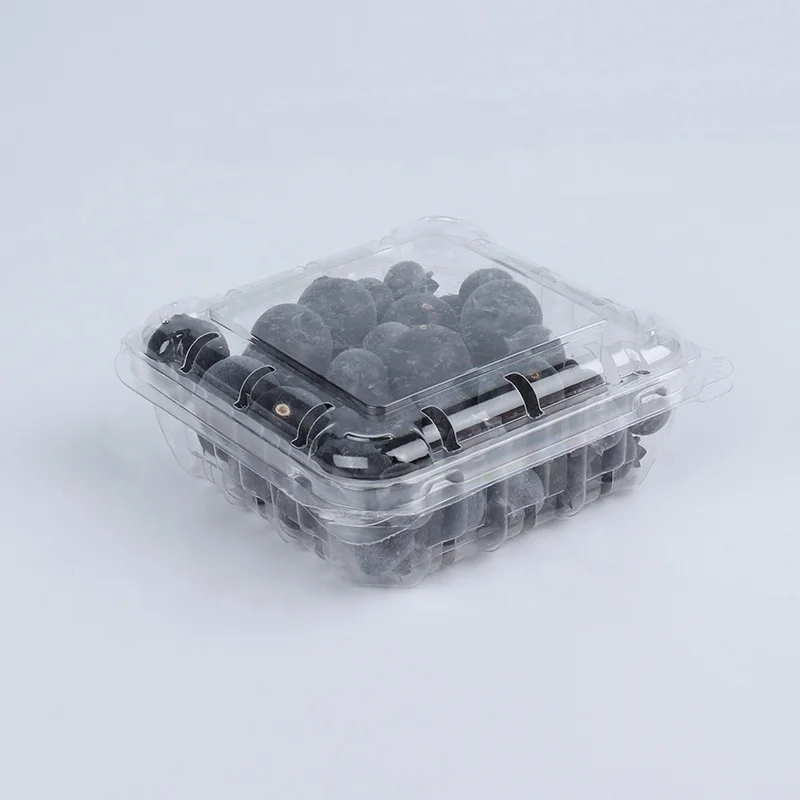 PET защитная плёнка для пластичный плодоовощ Упаковывая Контейнер с отверстиями для воздуха для свежего воздуха черники