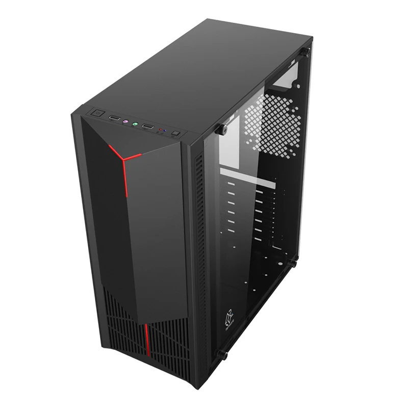 SNOWMAN New Trend CS024 ATX PC Case For Gaming Acrylic Computer PC Case MATX Black Mid Tower Customize Desktop Computer case