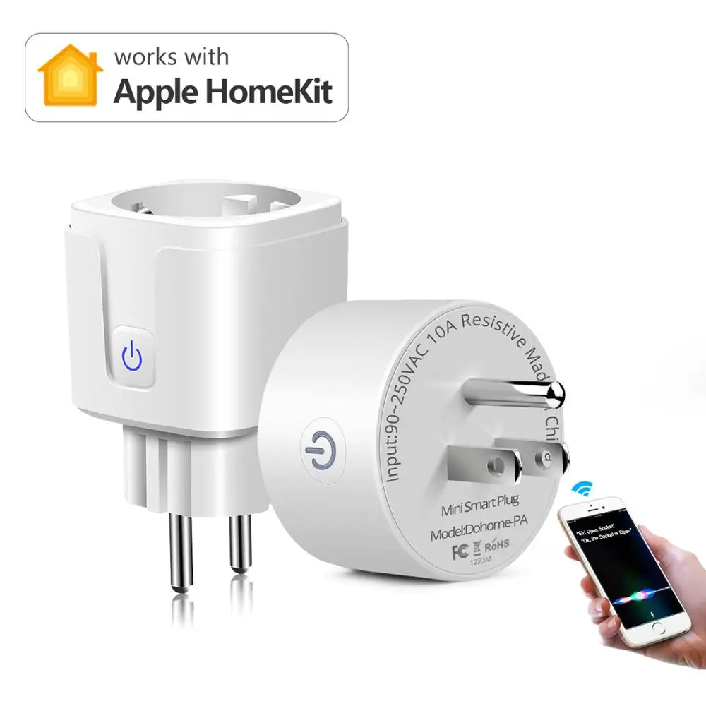 Беспроводная смарт-розетка 2 4G WIFI Homekit Siri IOS Apple совместимая розетка питания ЕС США 90-250 В в