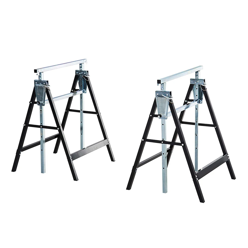 Hands-Free Sawhorse Bracket Saw Tables Folding Workbench Saw Horse Foldable Trestle