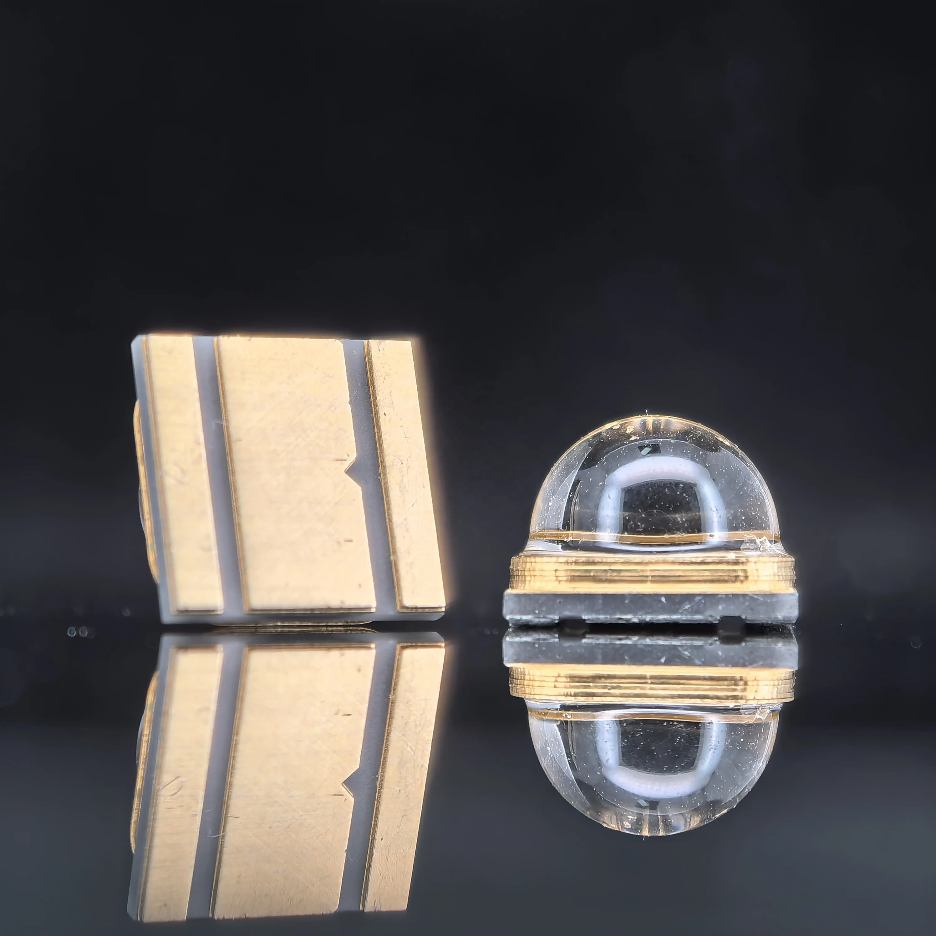 High power curing lamp 6565 SMD LED chip 12W 6V 365nm  370nm 380nm 4 chips UVA365nm  ceramic bracket super strong curing effect