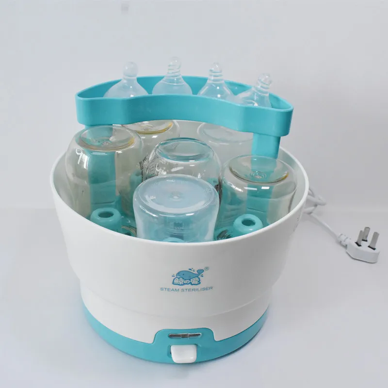 Custom Bottle Sterilizer Anti-burn Dry Baby Nipple Steam Sterilization Bottle Sterilizer