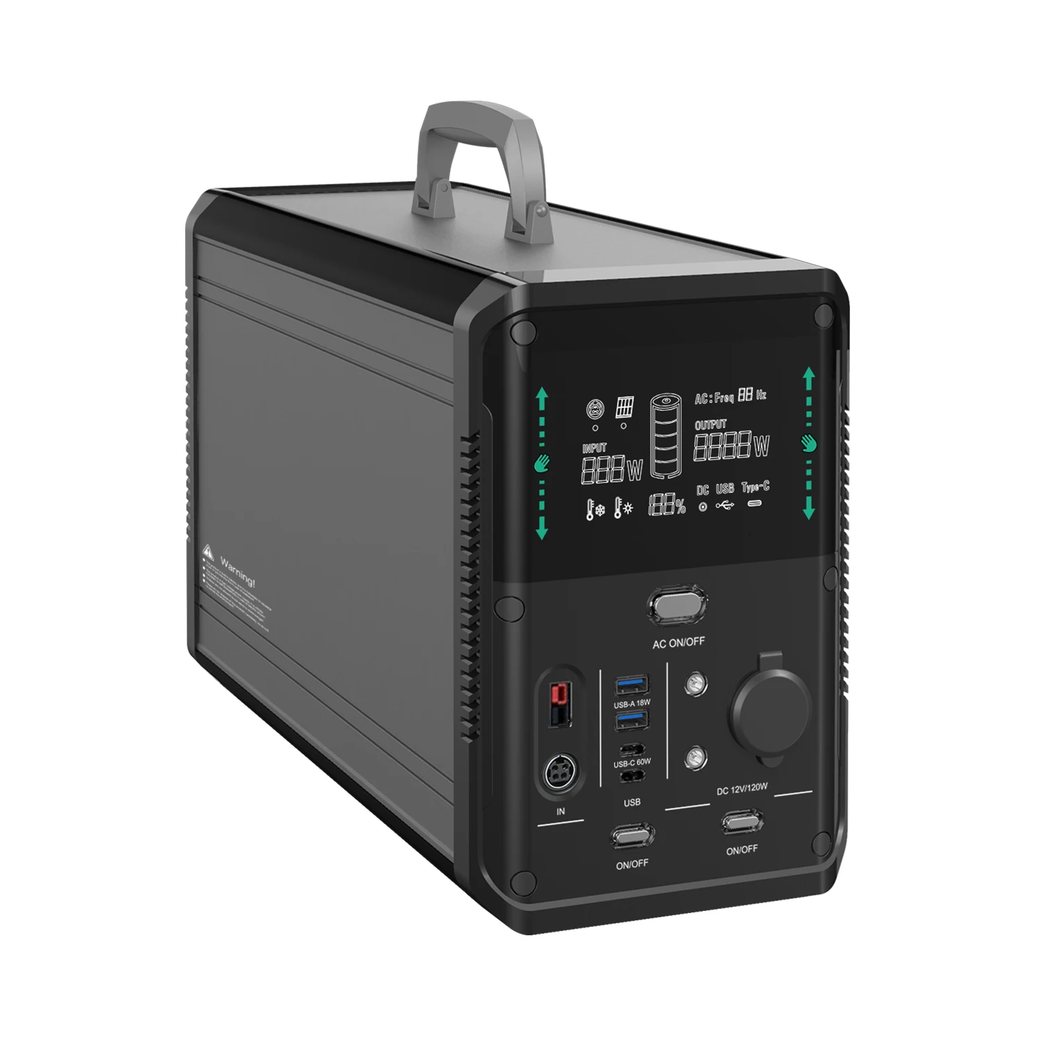 Lithium Iron Phosphate Battery Pack All In One 1500W Portable Power Station