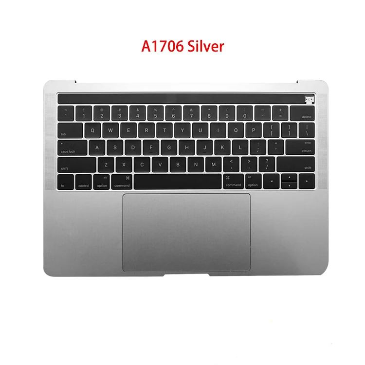 A1708 Topcase для Macbook Pro Retina 13 3 дюймов с клавиатурой США трекпад серебристый Grey верхний корпус клавиатура тачпад
