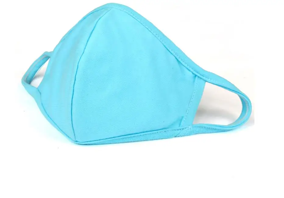 Черная Тканевая маска для лица хлопковая многоразовая гражданских лиц