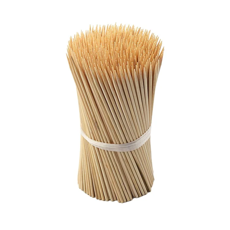 Manufacturer Wholesale Good Price Restaurant Barbecue Straight Disposable Round Bamboo Stick