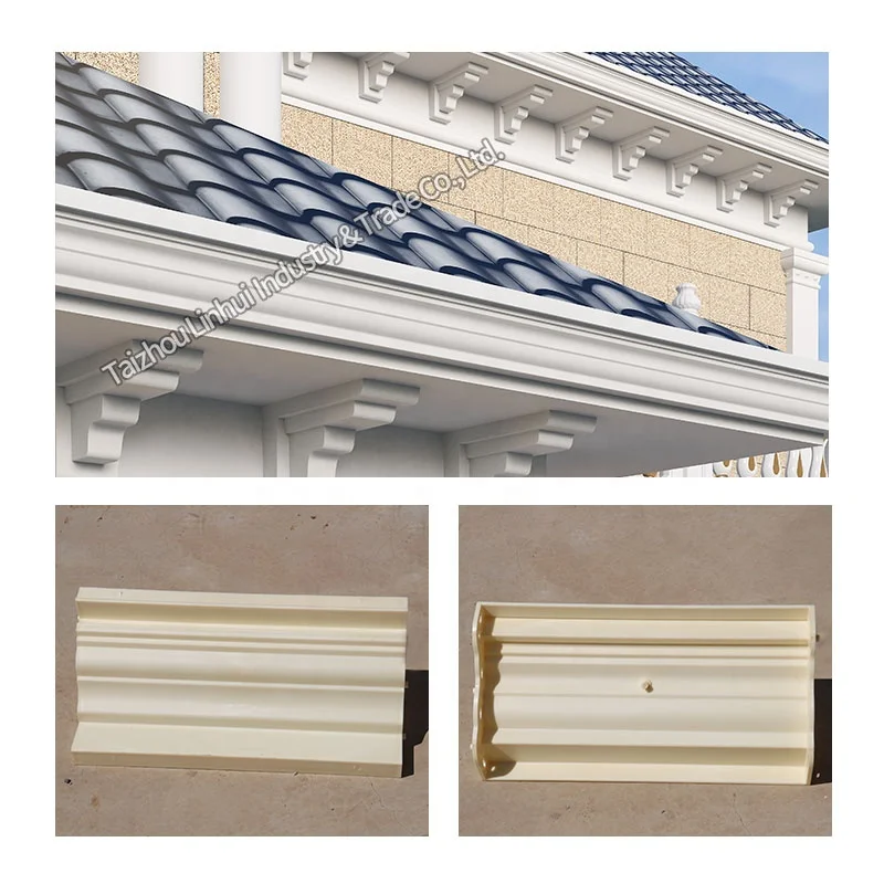 Cheapest Concrete Eaves Molds Cast in Place Cornice Construction Molding Gypsum Line Moulding Building Exterior Wall Roof Moulds
