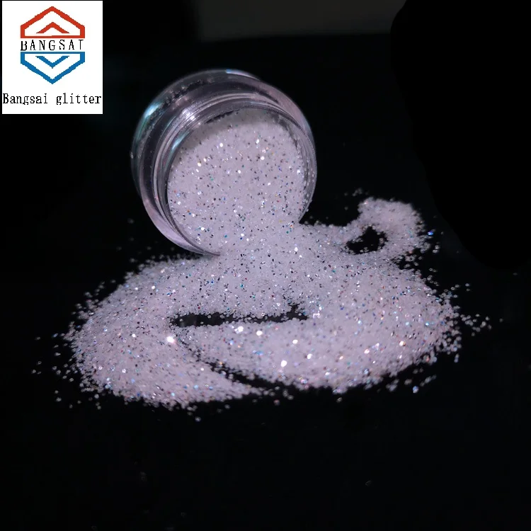 2023 Hot sell wholesale PET Eco-friendly crystal clear glitter powder for nail Craft&phone case