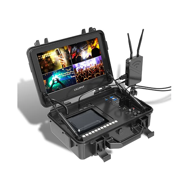 hot sale LILLIPUT BM120-4KS 12.5 inch carry on 4K broadcast director monitor with suitcase and features two 2.0 inputs