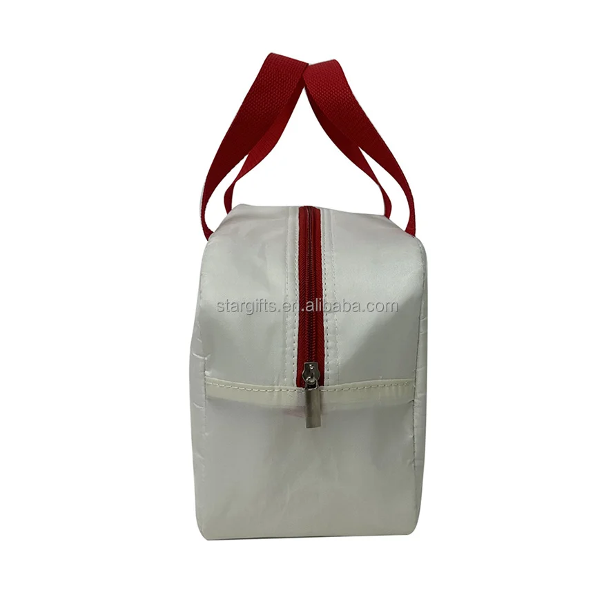 Custom Sublimation Printing Waterproof Polyester Thermal Insulated Food Lunch Bag for Work School