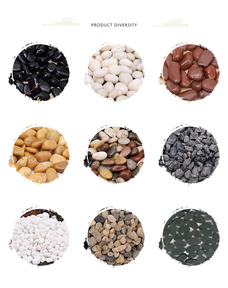 Cheap natural colored yellow granite paving pebbles