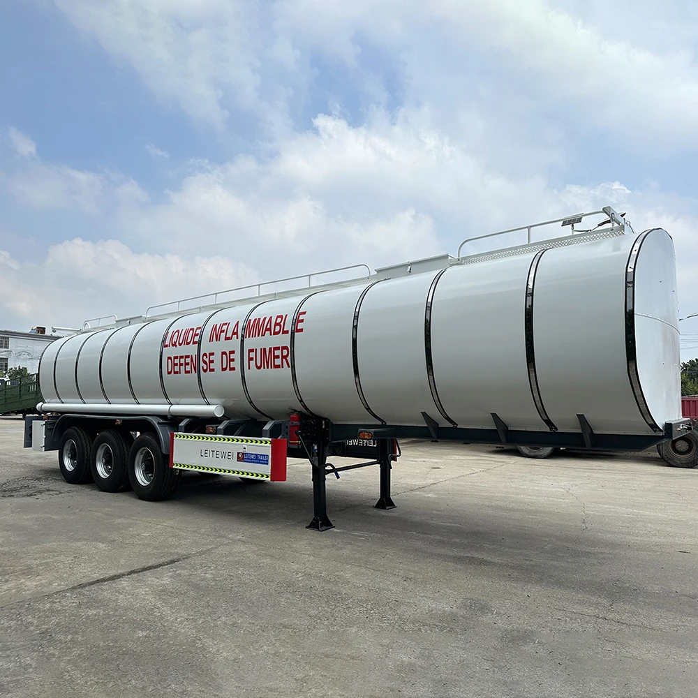 3 Axle 42000 Liters Aluminum Carbon Steel Oil Tanker Fuel Tank Semi Trailer Tank Truck Oil Tank Truck Trailer
