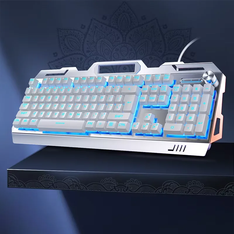 New Mechanical RGB Back light Keyboard Mouse Headset Combination Wired Desktop 104-Button Gaming Combo