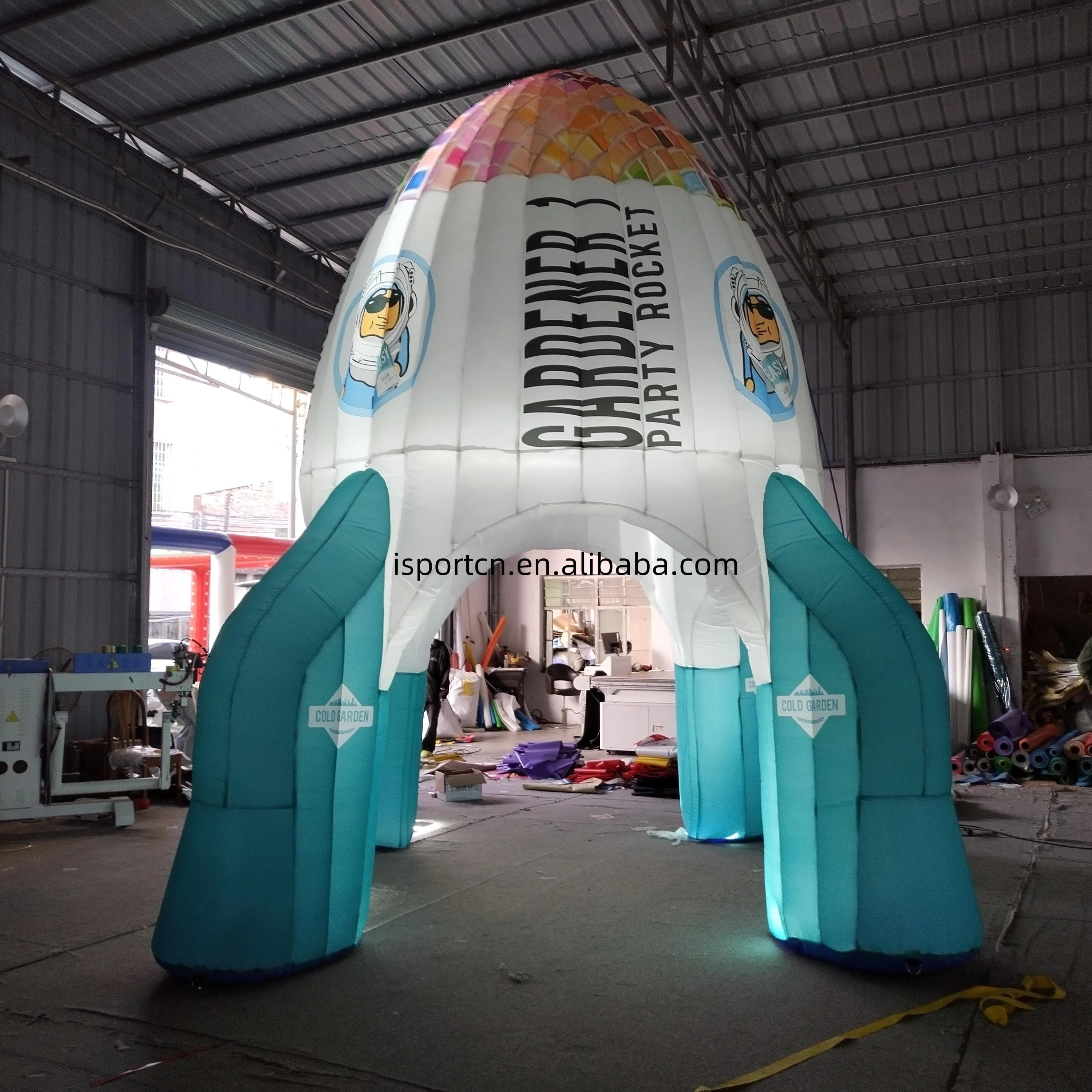 Надувная направляющая ракета Airfun гигантская надувная tintin для продажи