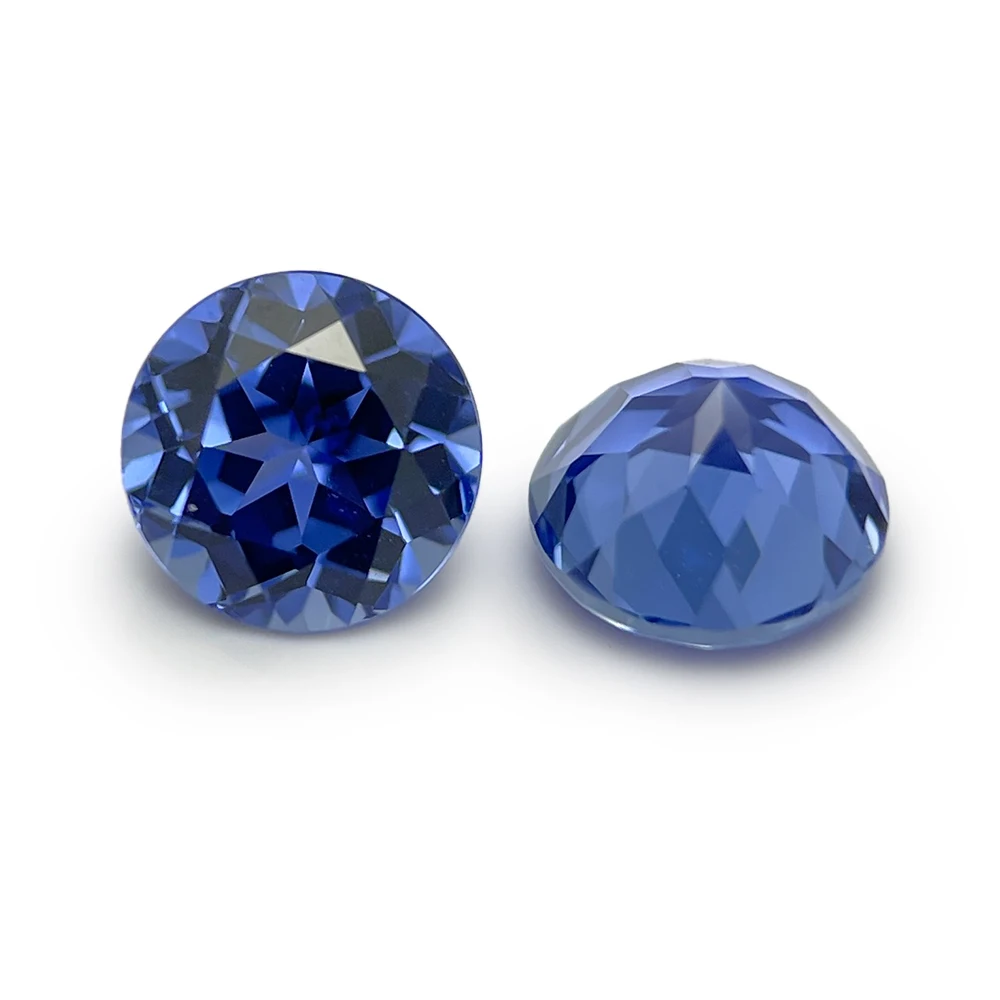 Round Shape Cornflower Blue Lab Created Sapphire  Cornflower Blue Lab Grown Sapphire For High Quality Jewelry