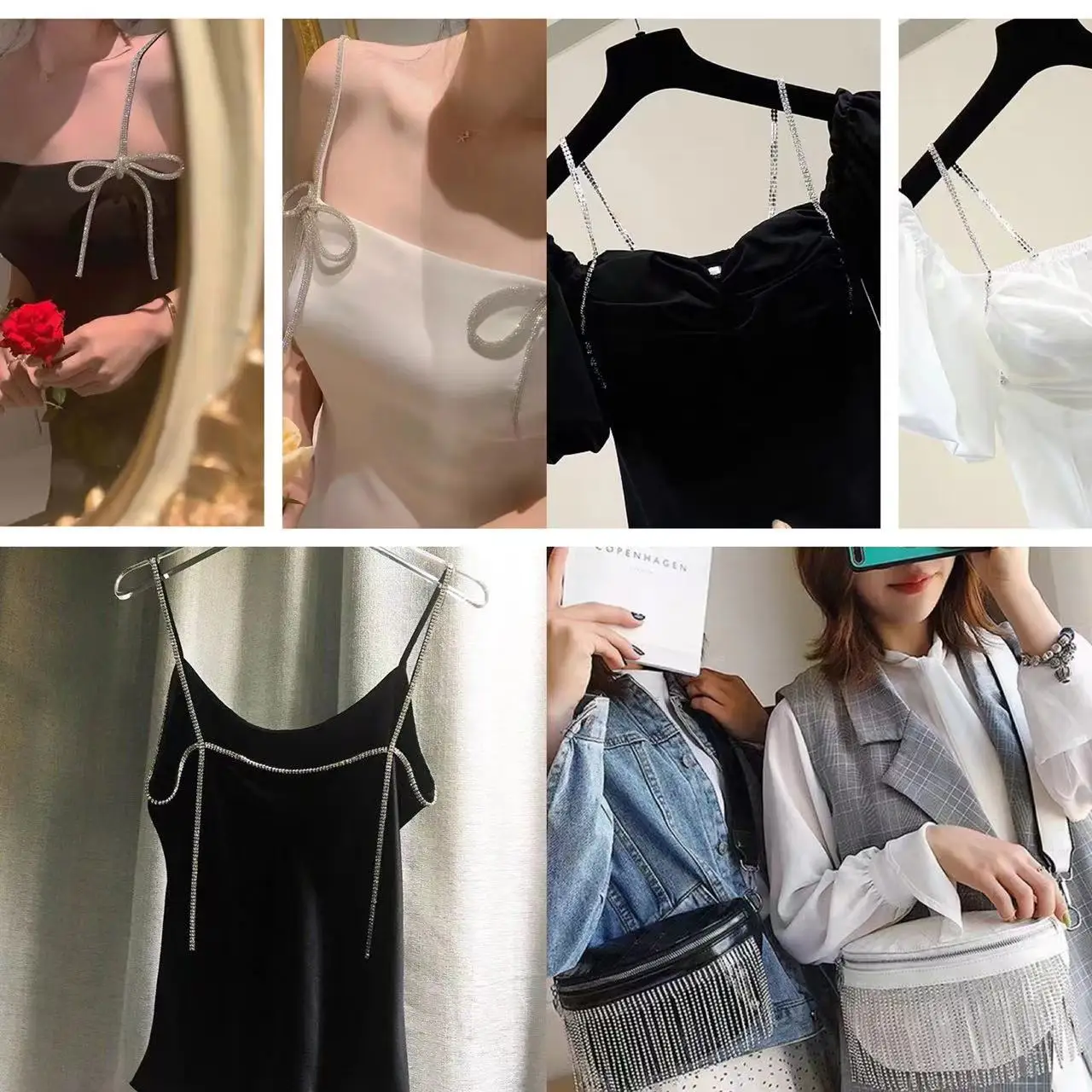 Manufacture Rhinestones Chain Sew On Trimming Rhinestone Cup Chain Strass Roll Sew On Rhinestone Close Cup Chain