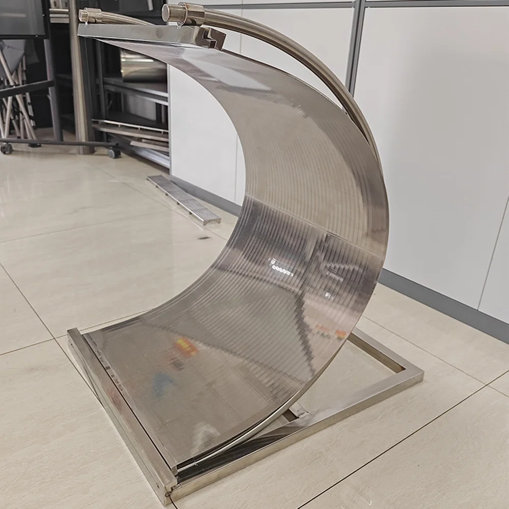 Customizable 316L SS Perpendicular Parallel Flow Wedge Wire Sieve Curved Bend Screens Industry Industrial Filtration Equipment