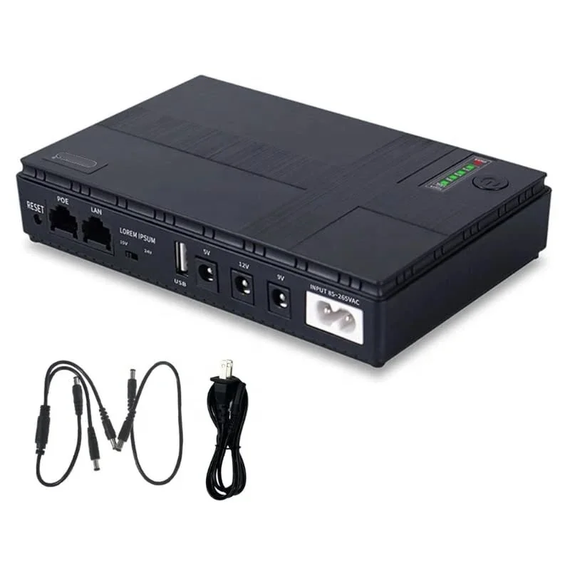 Mini UPS Multi выход онлайн USB 5V DC 9V 12V Power Bank для WiFi маршрутизатора камеры видеонаблюдения...