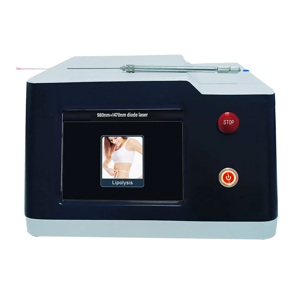 Best Selling 980 1470Nm Diode Laser Abdomen Arms  Jaw And Neck 1470Nm Laser 980Nm Laser For Liposuction Body Tightening Machine