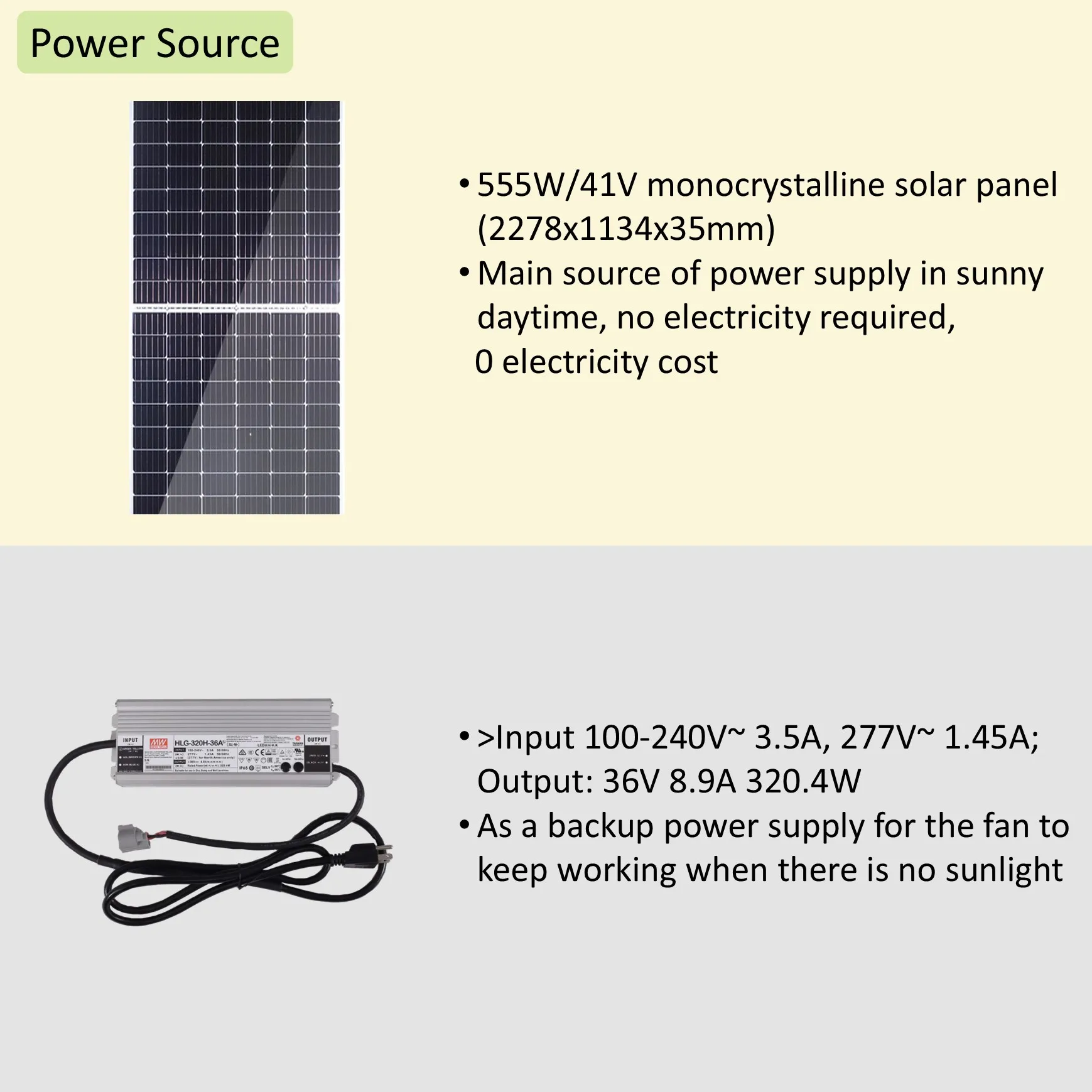 Solar Powered Greenhouse Factory Big Ass DC Fan HVLS Industrial Cooling Fan 10ft Aluminum HVLS Warehouse Large Ceiling Fan