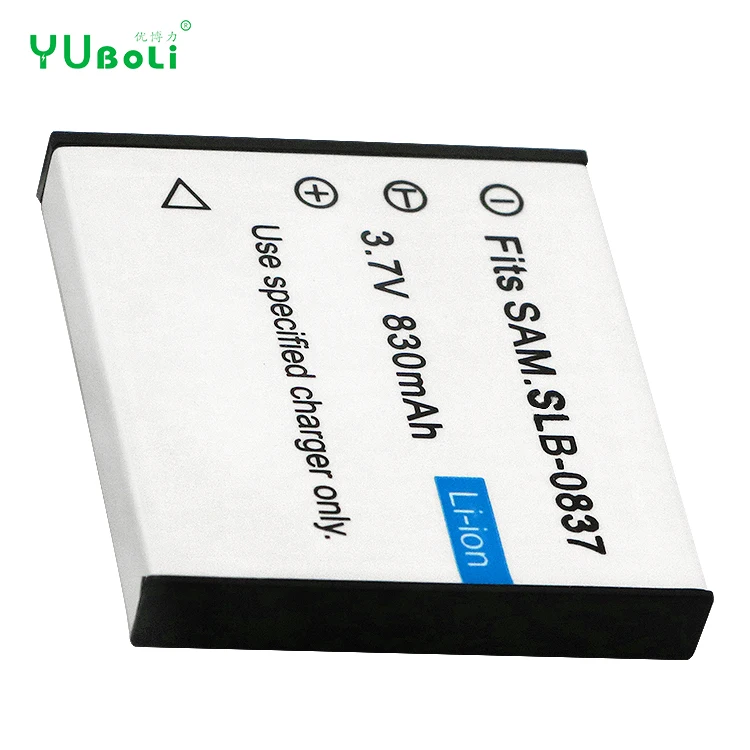 3 7 V 830MAH Белый подходит для SLB-0837 SLB-0837B аккумуляторная батарея цифровых фотоаппаратов L80 I6 PMP I70 I70SSLB-0837 батареи