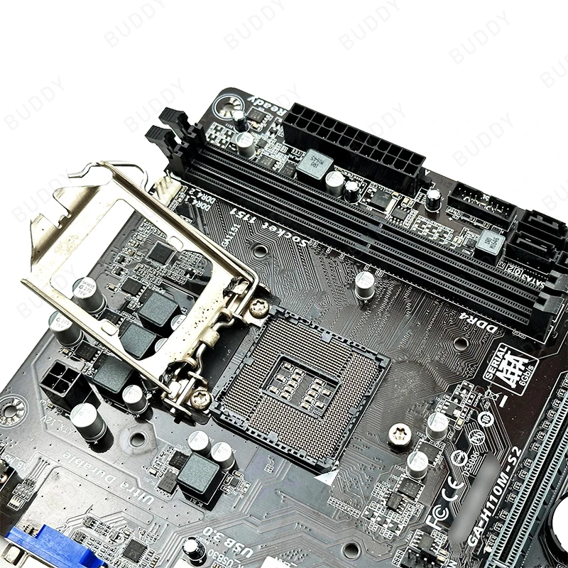 Высокое качество H110 LGA 1151 материнская плата поддержка процессора I3 I5 I7 ddr4 sata гнездо