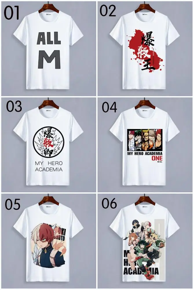ecowalson Adult Kids Boku No My Hero Academia Cosplay Costume T-Shirt