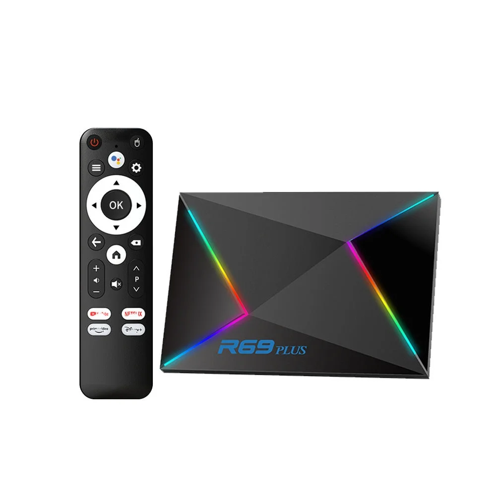 Noston Smart R69PLUS TV Set Top Box 1000M Lan port Android 14 Allwinner H728 chip Octa Core 2G 16G 4G 32G Dual band WiFi 4K 8K