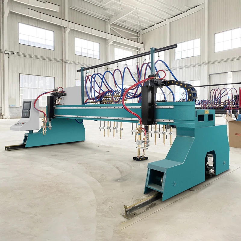 Gantry Type Steel Structure Industry Plasma Cnc Flame Cutting Machine For Strip Cutting