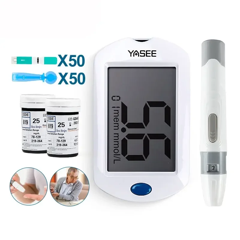 2023 Hospital  Sugar Monitor Kit Blood Glucose Testing Machine Blood Glucose Meter Blood Sugar Monitor