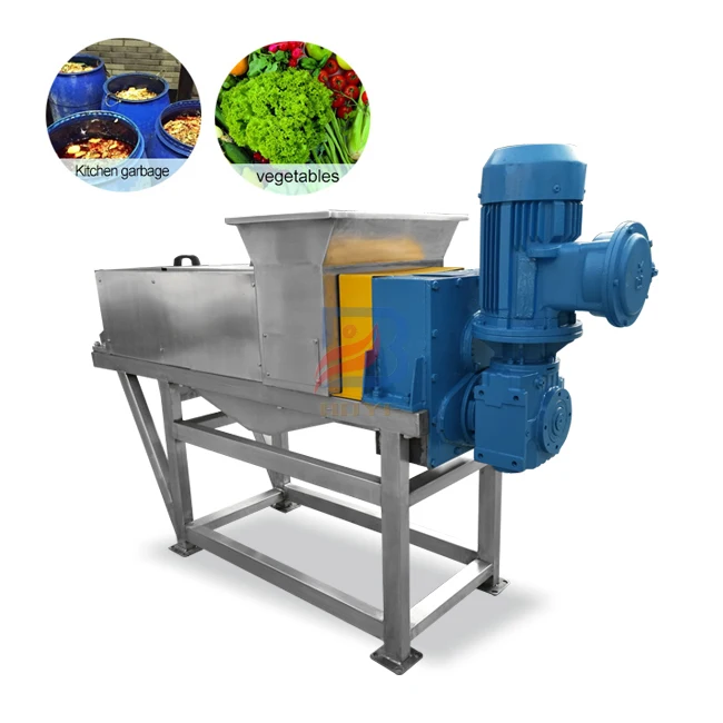 dewatering extruder dryer organic waste dewatering screw press solid liquid separation process