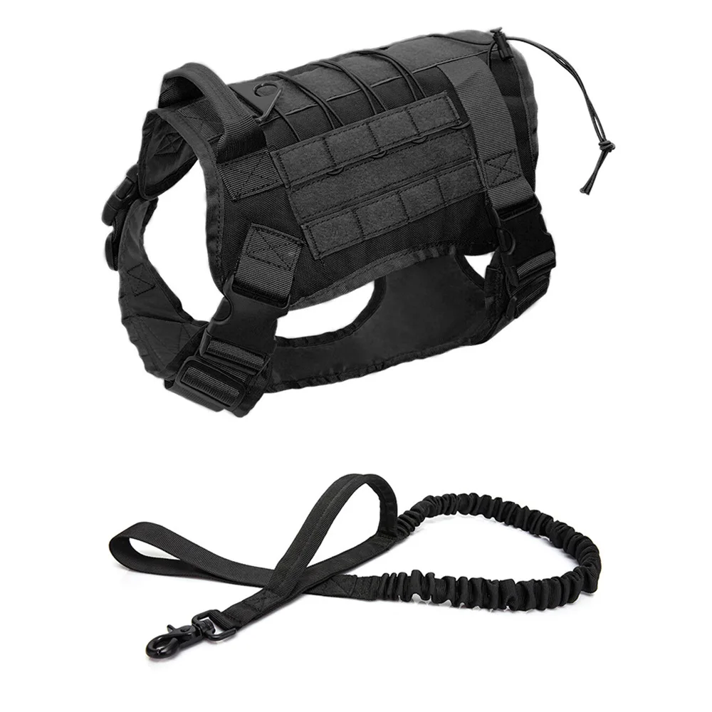 New coming custom adjustable easy control tactical dog harness vest k9