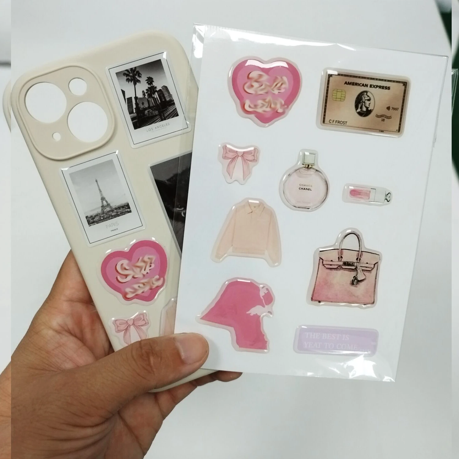 Wholesale Mobile Phone Back Cover Stickers Custom A6 Kiss Cut Epoxy Resin Domed Sticker Sheet For Wholesale
