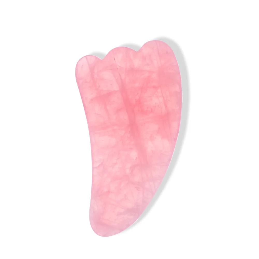 Лидер продаж, индивидуальные массажные инструменты для подтяжки тела и лица, натуральный зеленый розовый фиолетовый камень для соскабливания гуаша